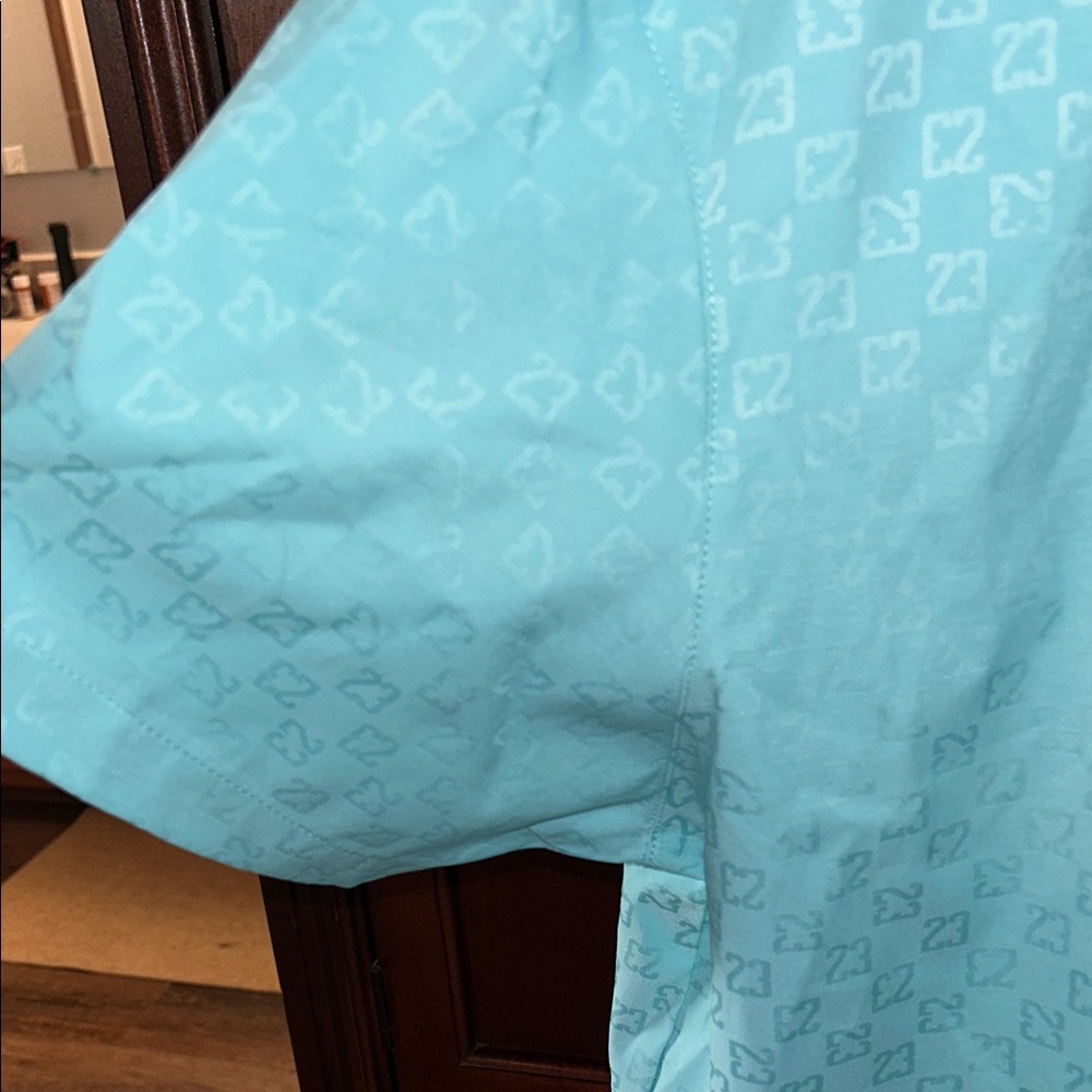 Jordan Light Blue Casual Button Down Shirt - Picture 4 of 5